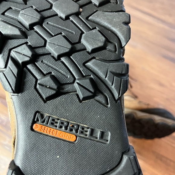 Merrell Men’s 13 Hiking Boots Black Bracken Brown Lace Up Shoes Moab - Picture 9 of 10